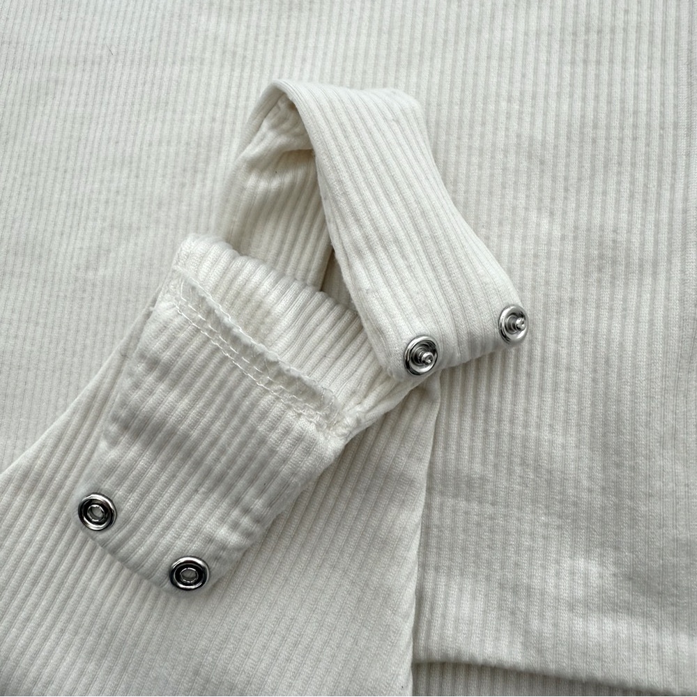 Set of 2 Cream and White Size Small Bodysuits from Open Edit and Bp - Picture 6 of 12